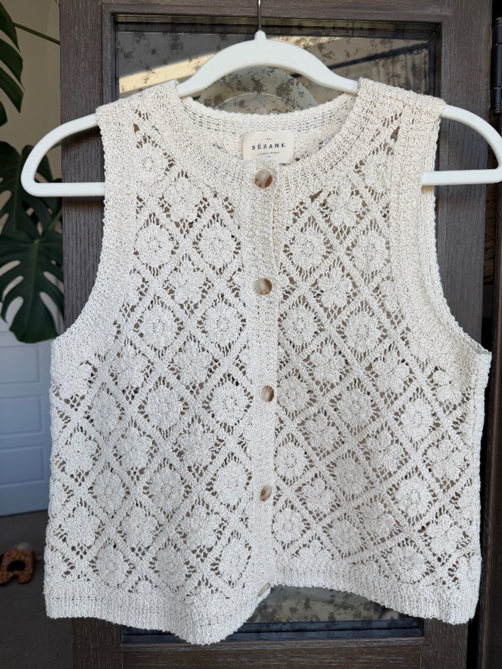 Sezane Ron Top Ecru - Size S - Picture 4 of 7